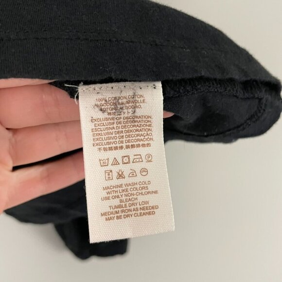 Free People Penny Black Embroidered Sleeve Peplum Top Size XS - Picture 4 of 6